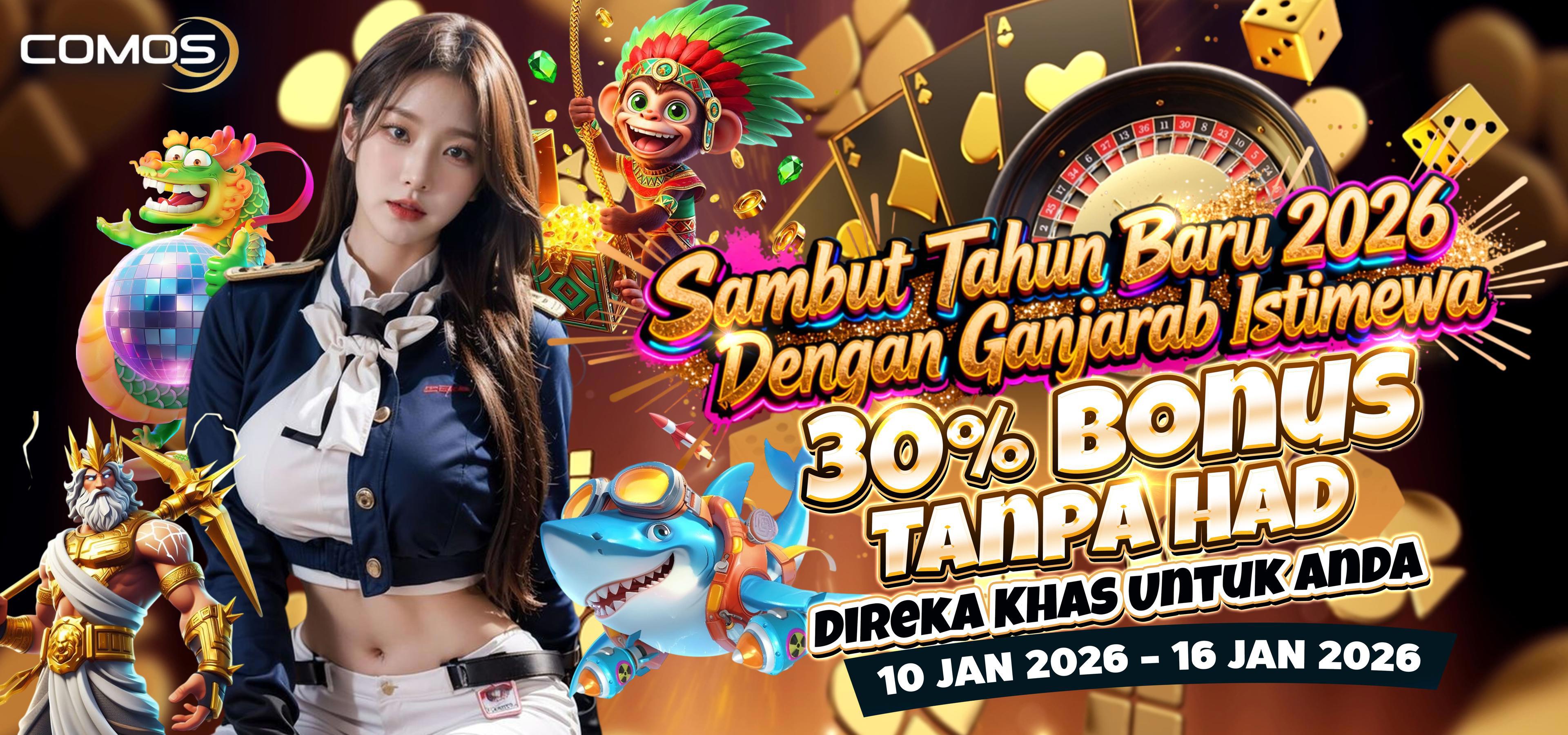 Sambut Tahun Baru 2026 Dengan Ganjarab Istimewa , 30% Bonus Tanpa Had ( Direka Khas Untuk Anda. )(  Promosi Ini Hanya Pada 10th Jan 2026 - 16th Jan 2026 )