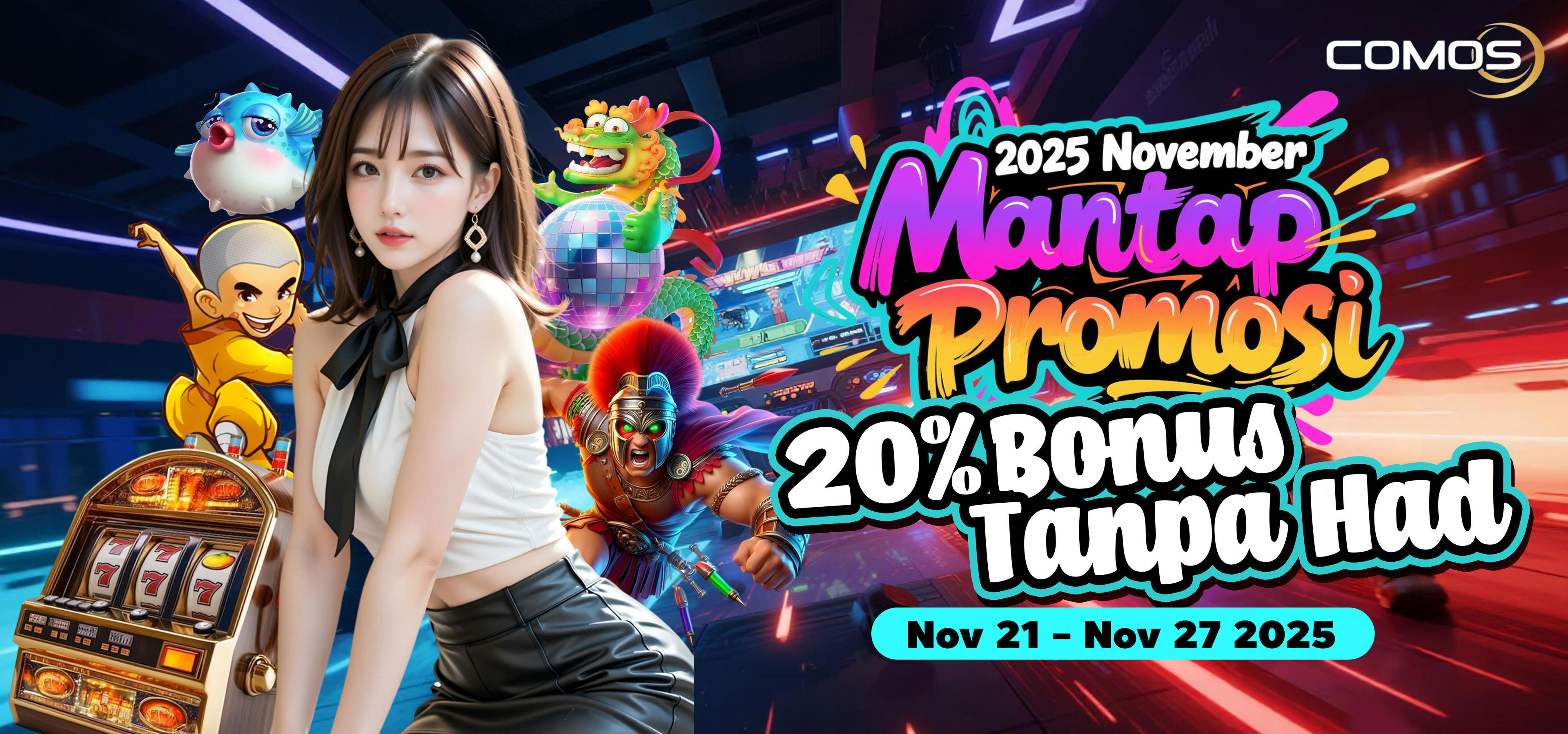 2025 November Mantap Promosi , 20% Bonus Tanpa Had ！！！